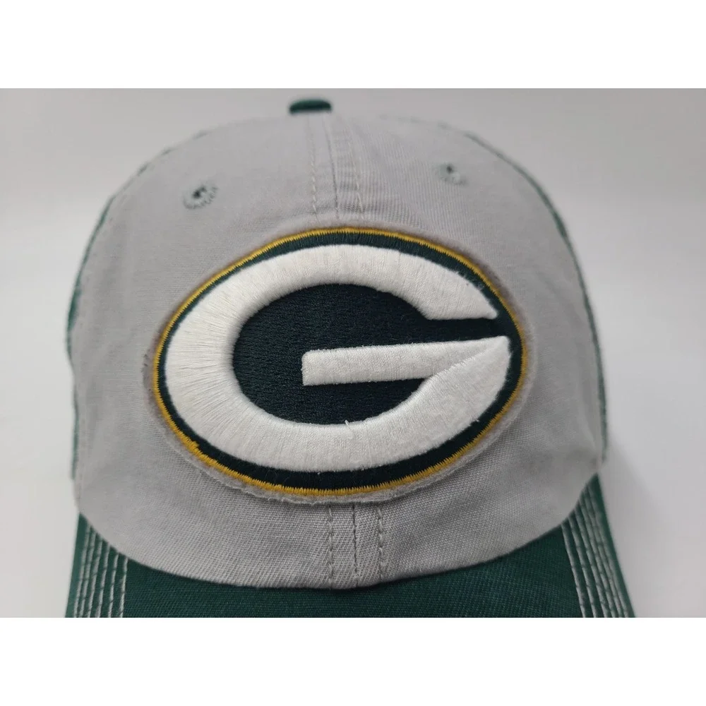 Green Bay Packers 47 Brand Strapback Adjustable Hat Cap Men Women NFL Gray Green